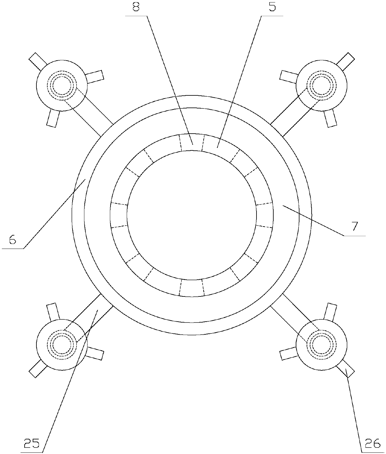 Capacitive fingerprint identification device having drying function and capable of identifying accurately