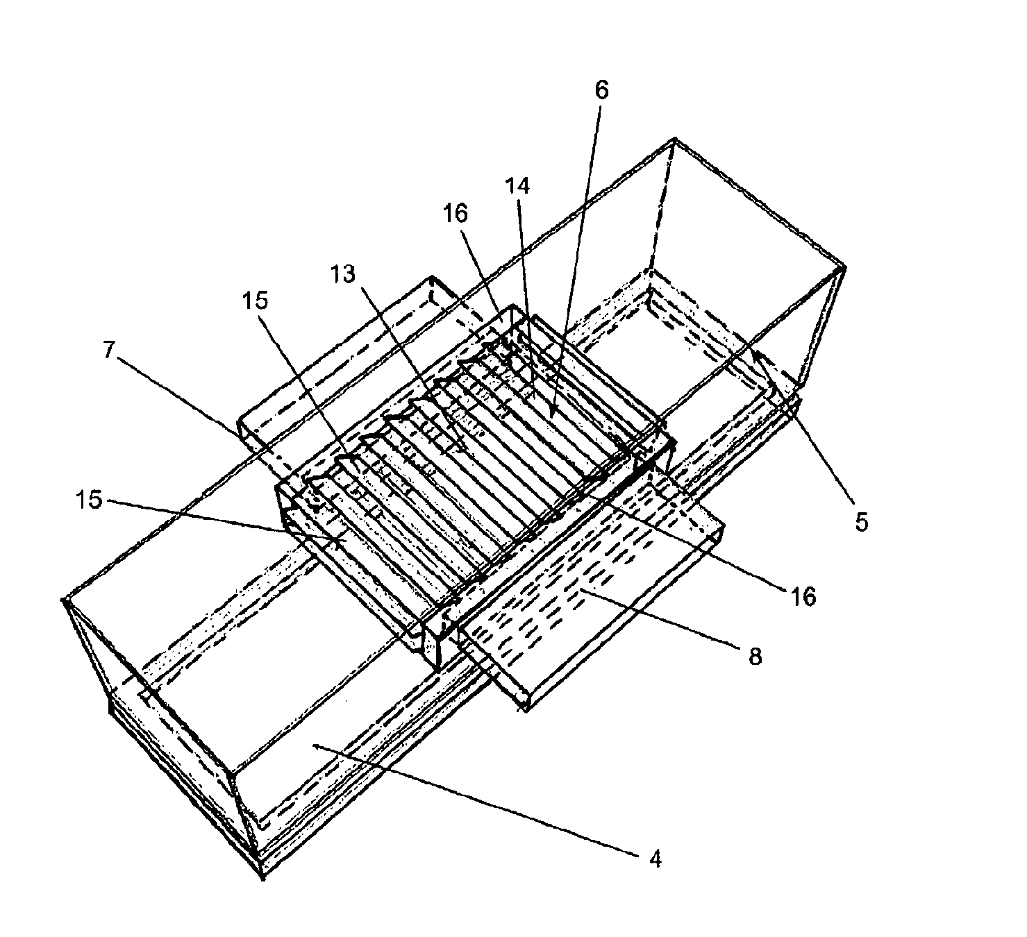 Method and devices for controlling a vapour flow in vacuum evaporation