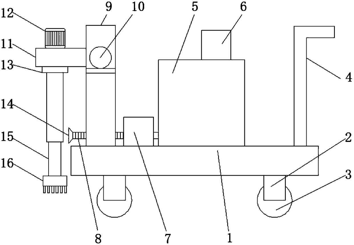 Rapid scrubbing device applied to tile grounds and walls