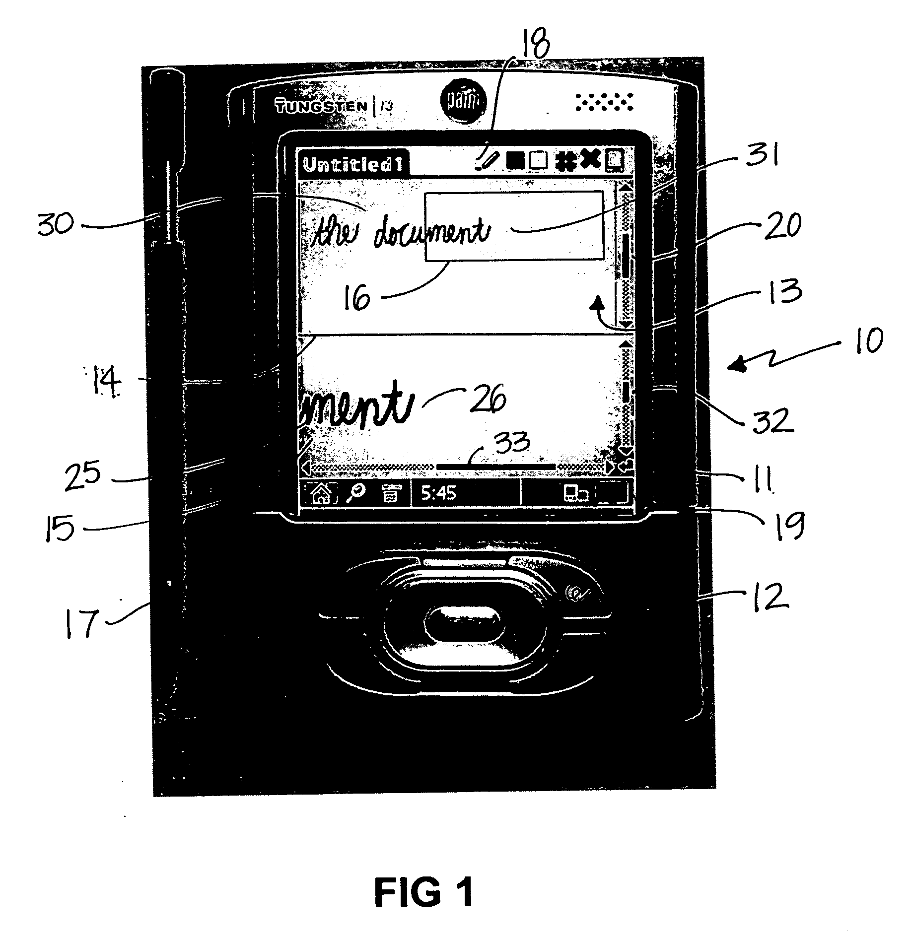 Pen-based computer system having first and second windows together with second window locator within first window