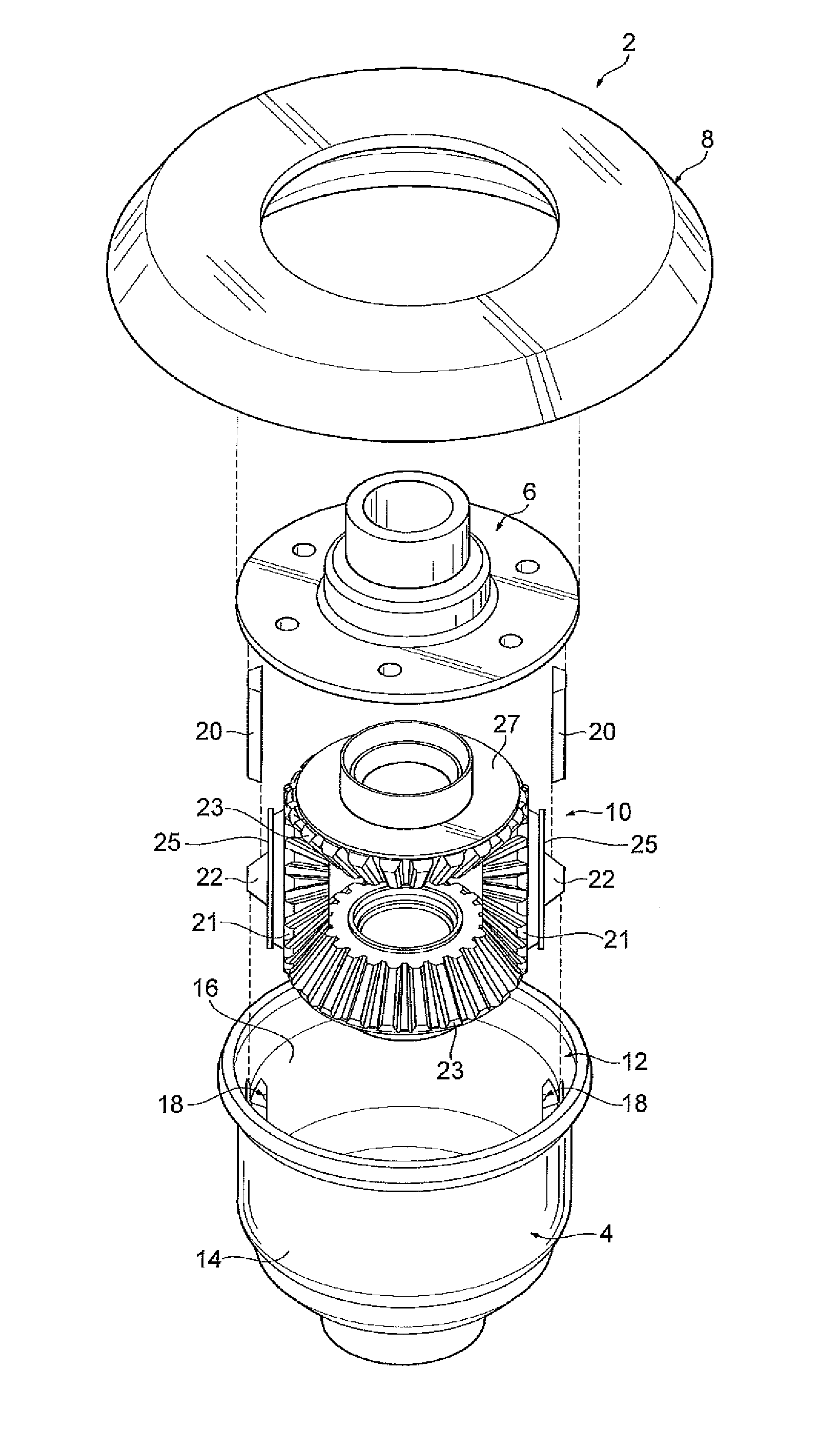 Flow-formed differential case assembly