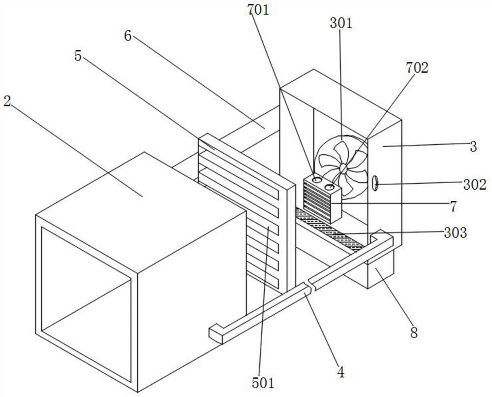 High-heat-dissipation electromagnetic shielding equipment and heat dissipation method