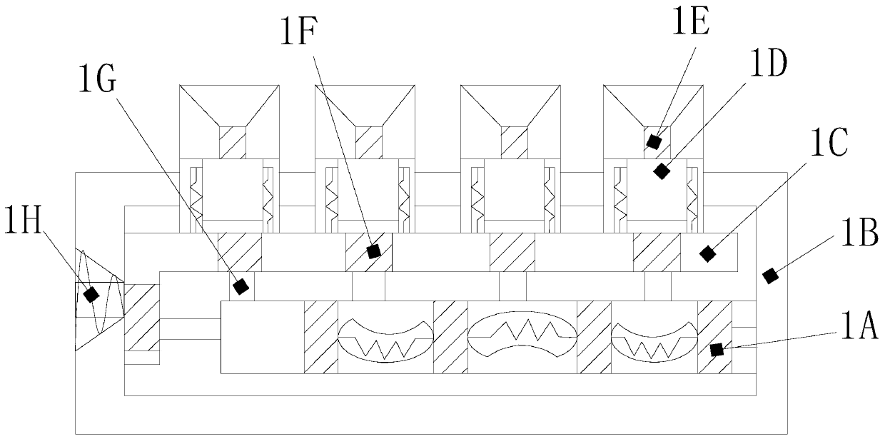 Fertilizer mixing and spraying device for synchronously spraying roots and leaves in paddy field