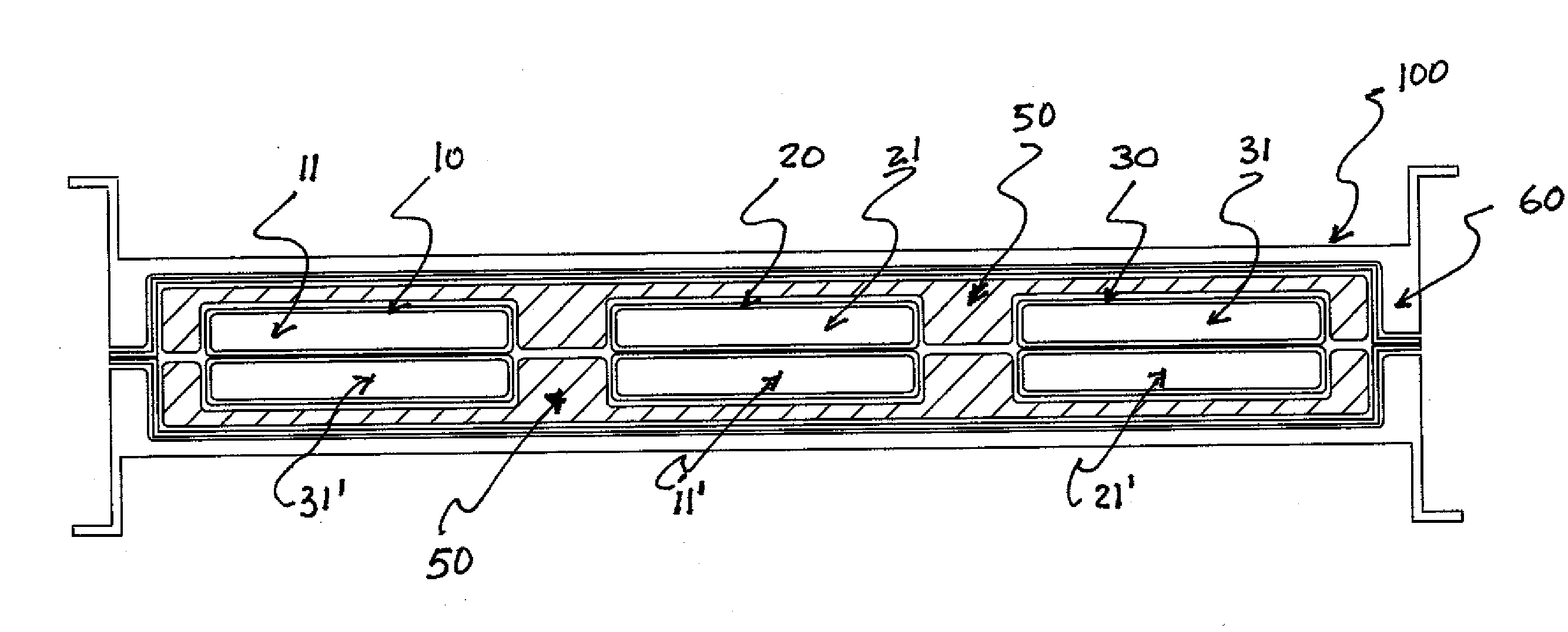 High efficiency paired phases busway system