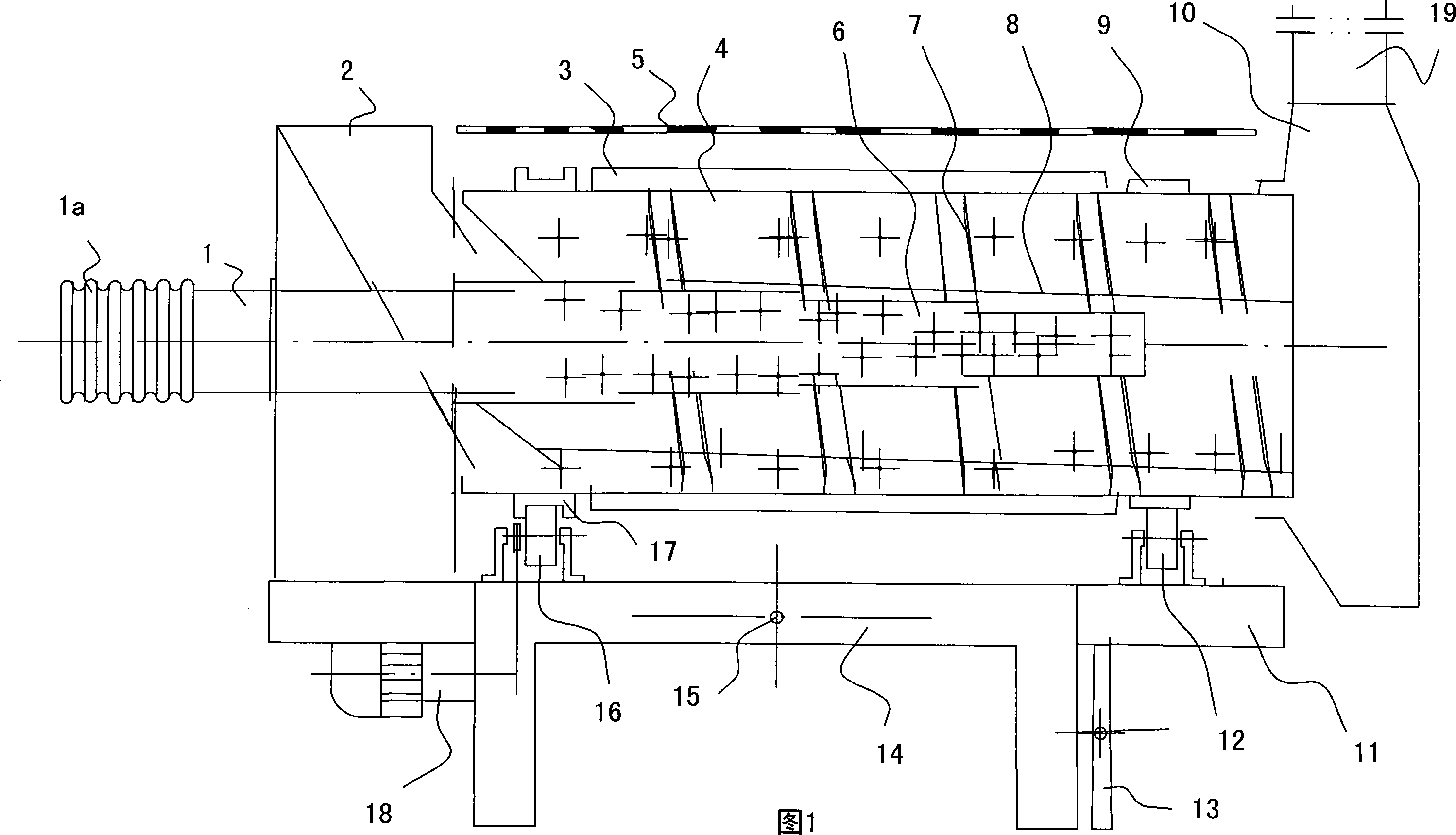 Tea dynamic drying machine