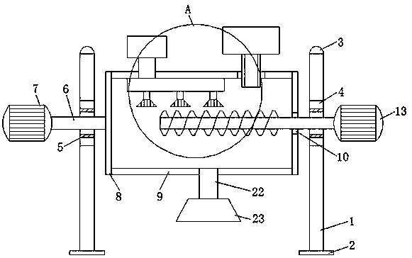 Seed agent stirring machine for planting industry