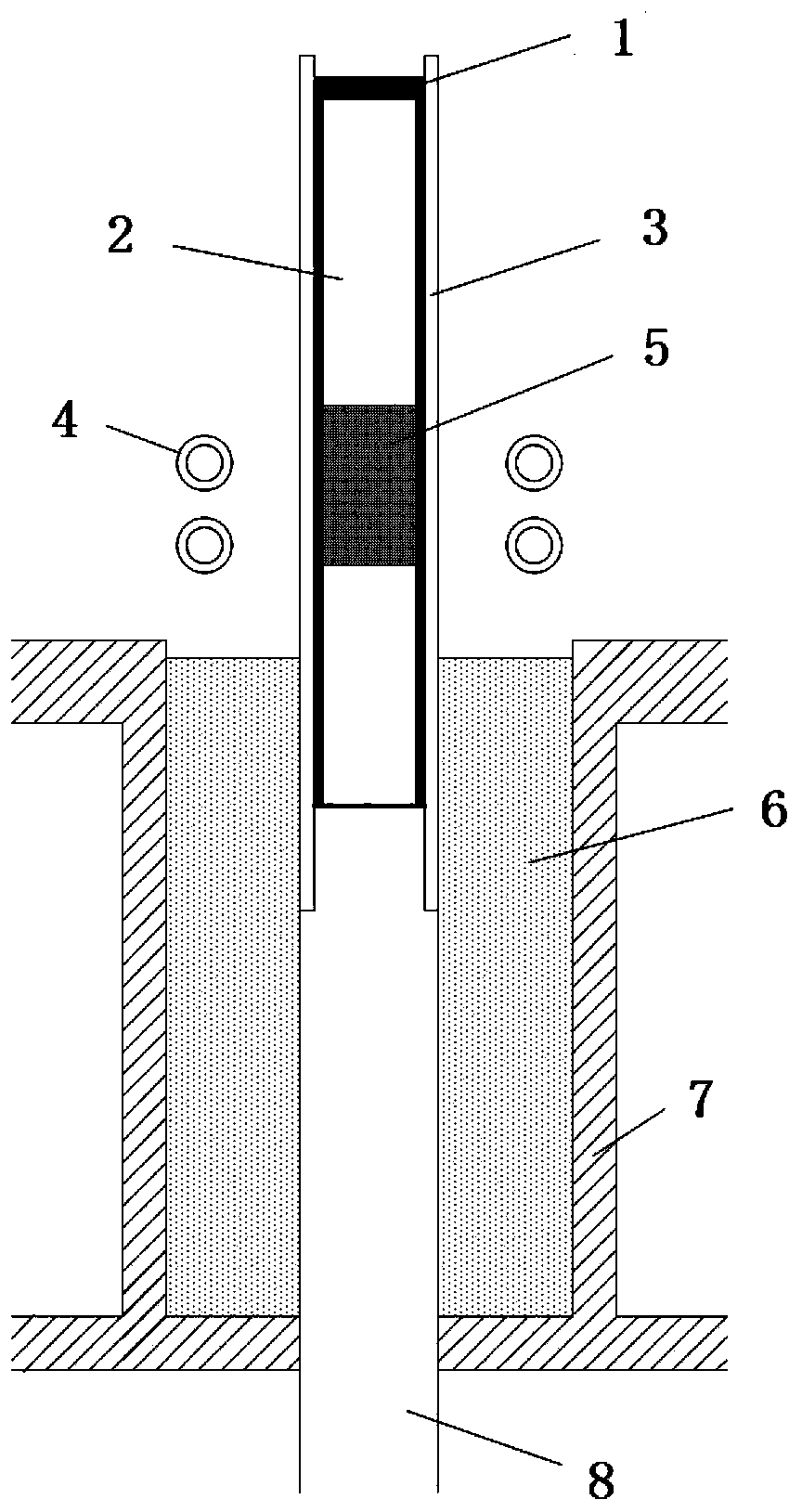 Zone melting and directional solidifying method used for volatile element alloy