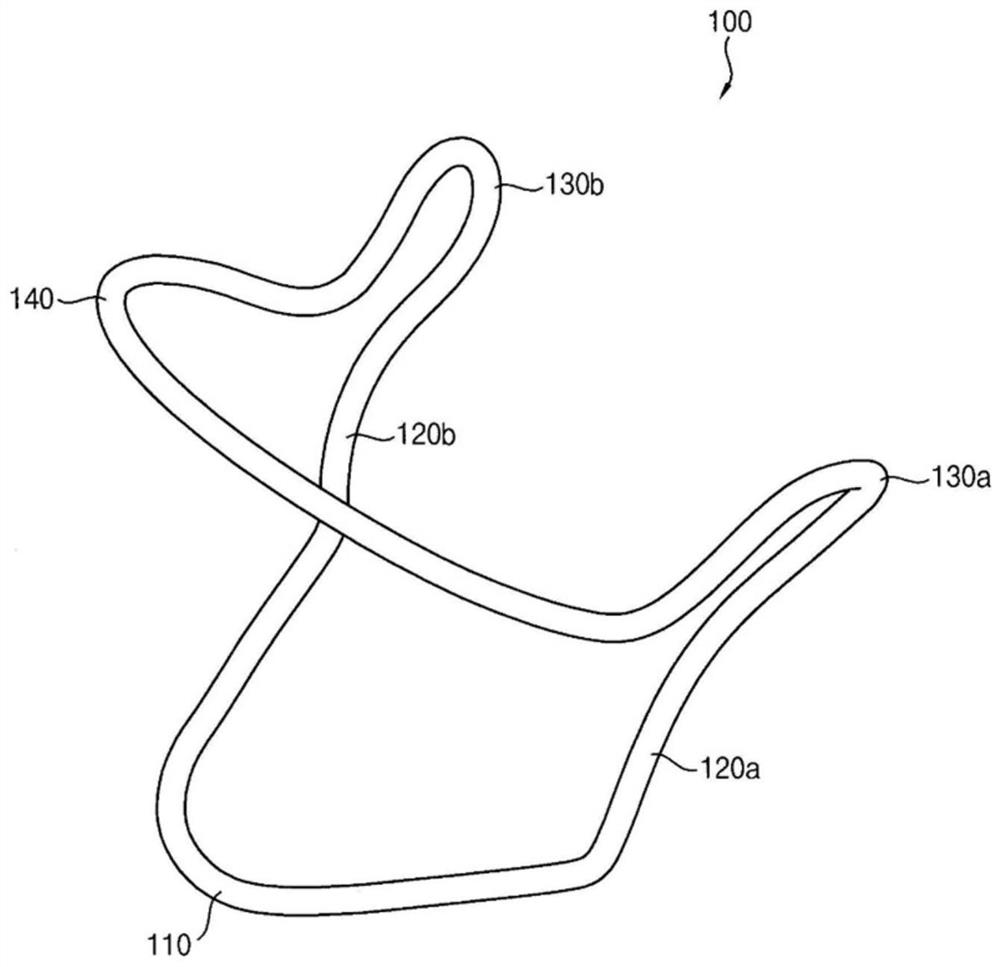 Brace for supporting jaw angle, and jaw angle correcting apparatus including same