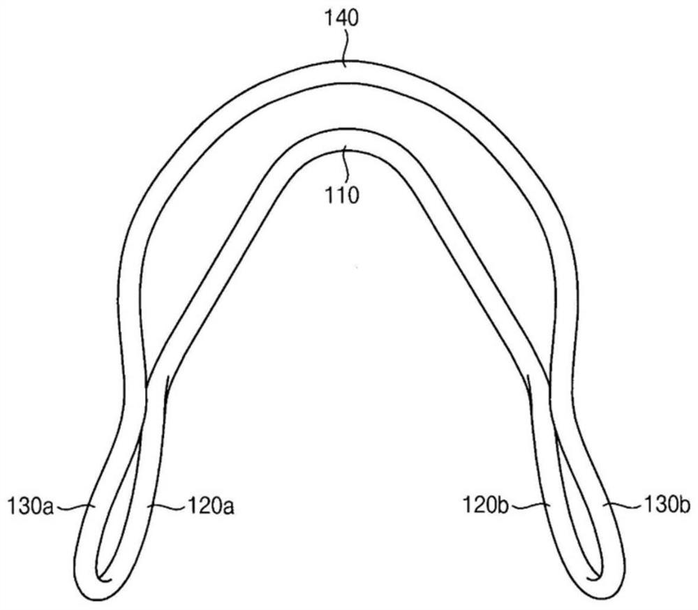 Brace for supporting jaw angle, and jaw angle correcting apparatus including same