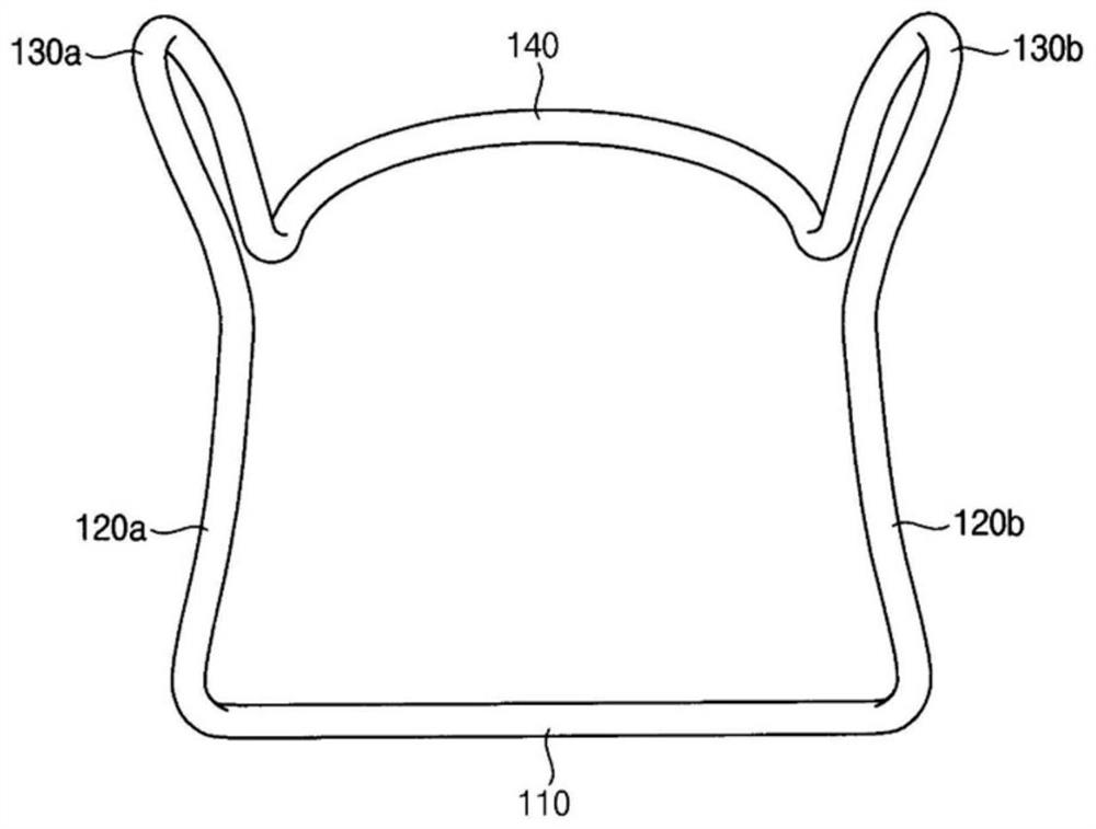 Brace for supporting jaw angle, and jaw angle correcting apparatus including same