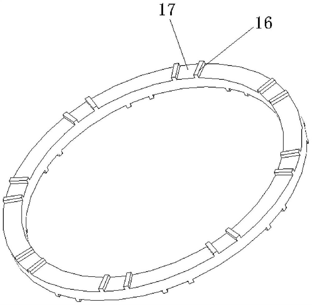 A structure that can accurately measure the axial force of the turbine without compressing the outer ring of the bearing