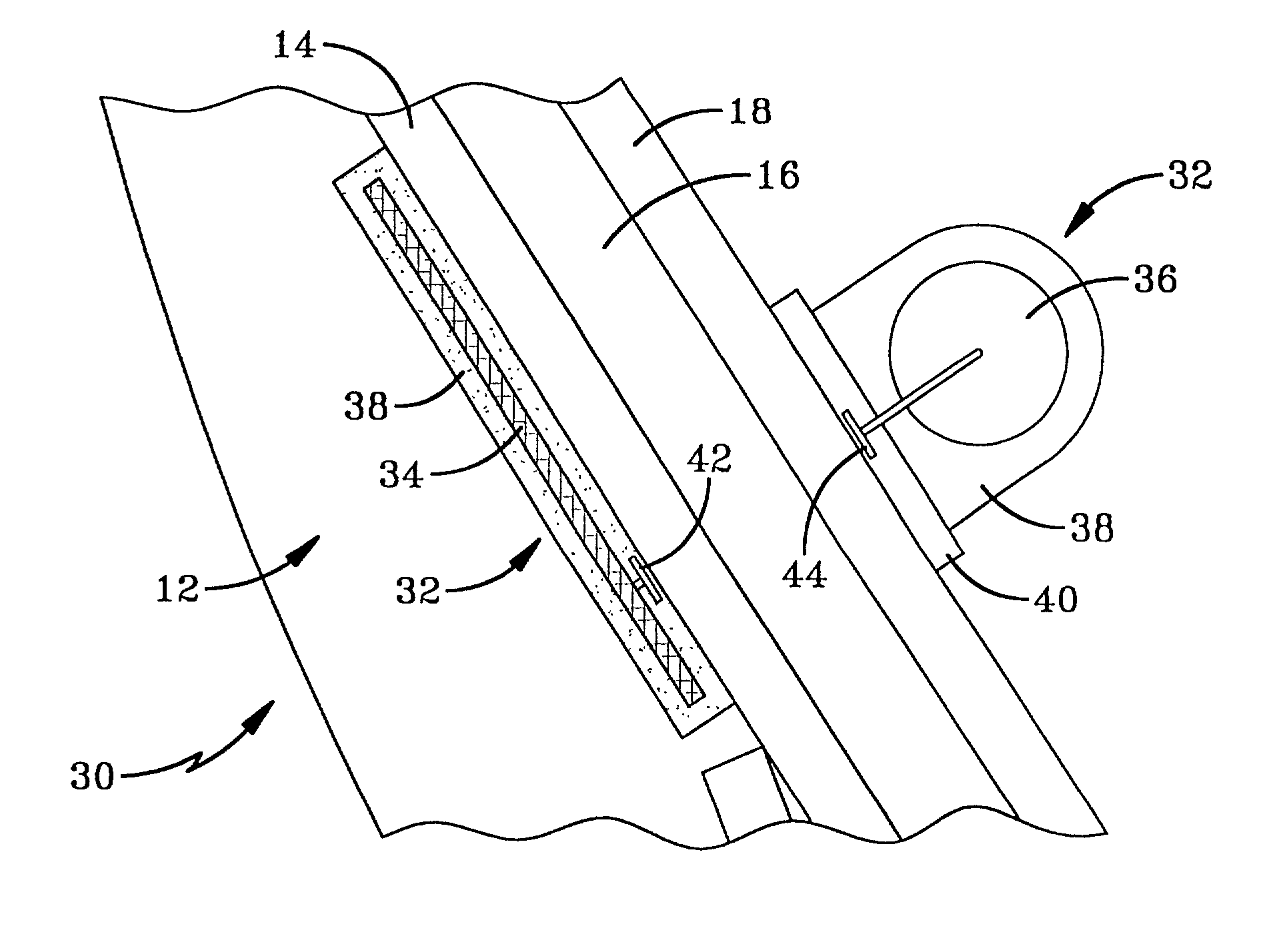 Tire monitoring device with coupled power source