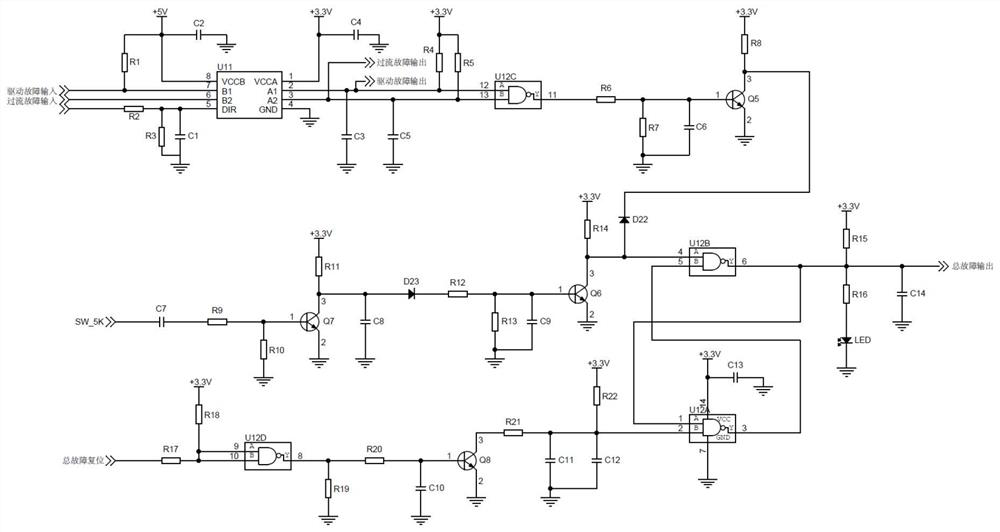 Fault-tolerant fault detection and protection method for electric drive assembly controller