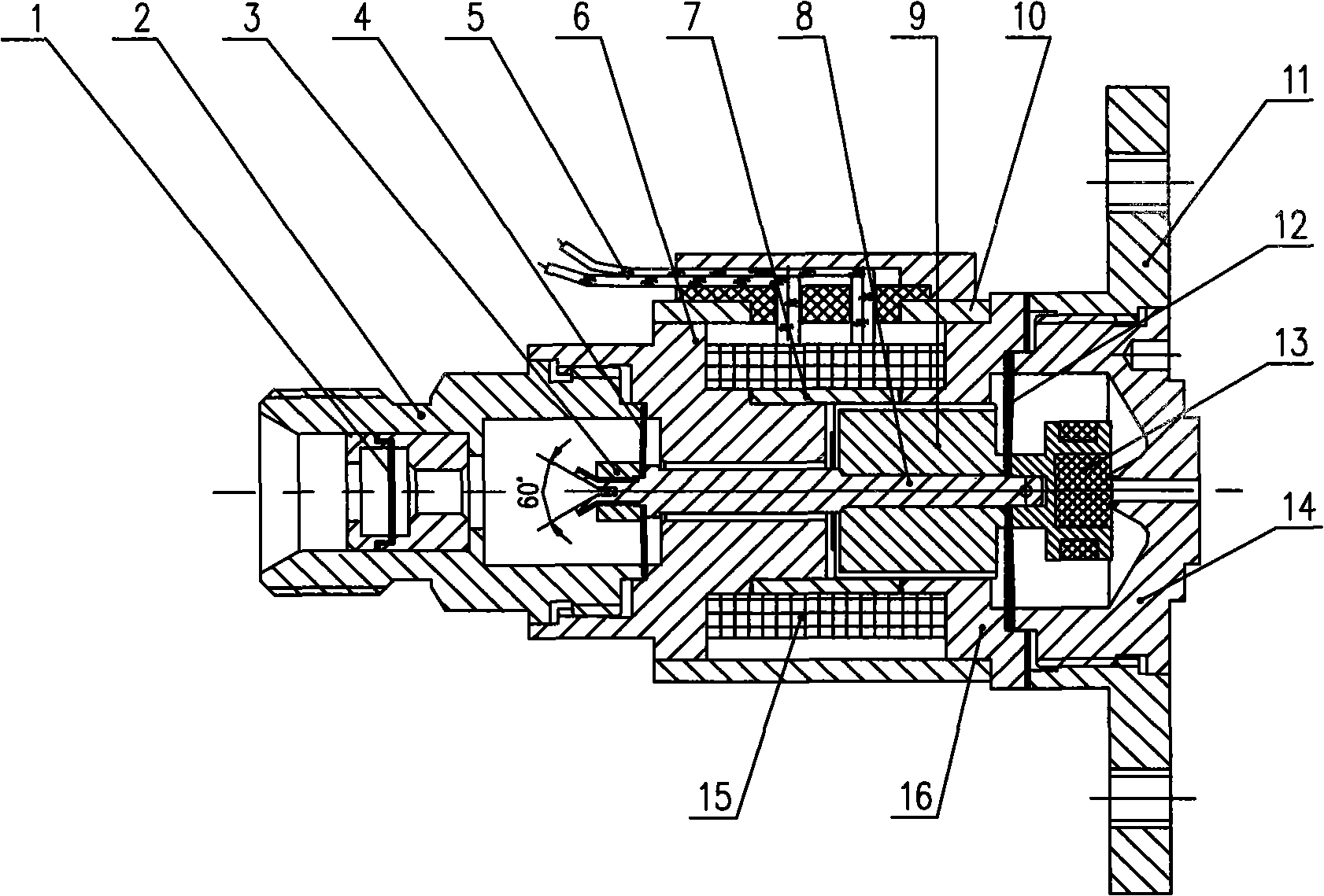 Monopropellant thruster electromagnetic valve