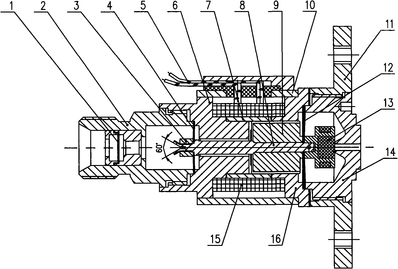 Monopropellant thruster electromagnetic valve