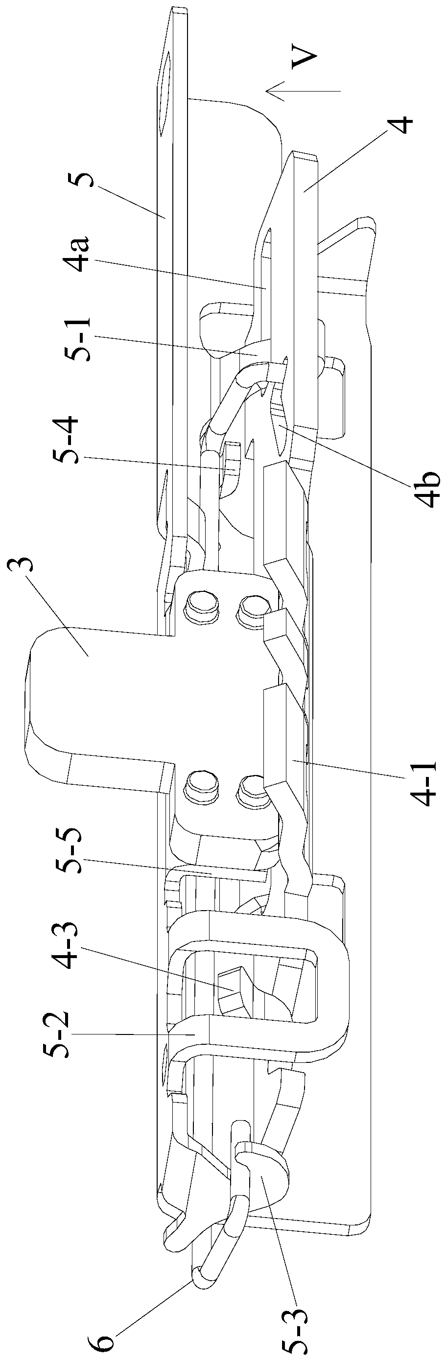 Automobile seat slide rail mechanism