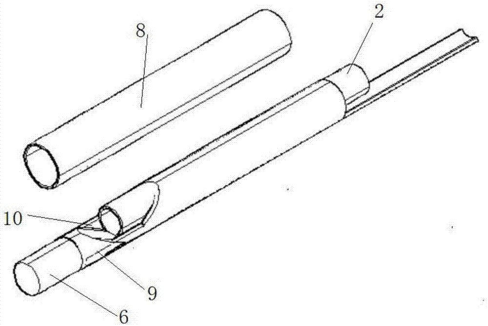 Endoscope with enlargeable tail end