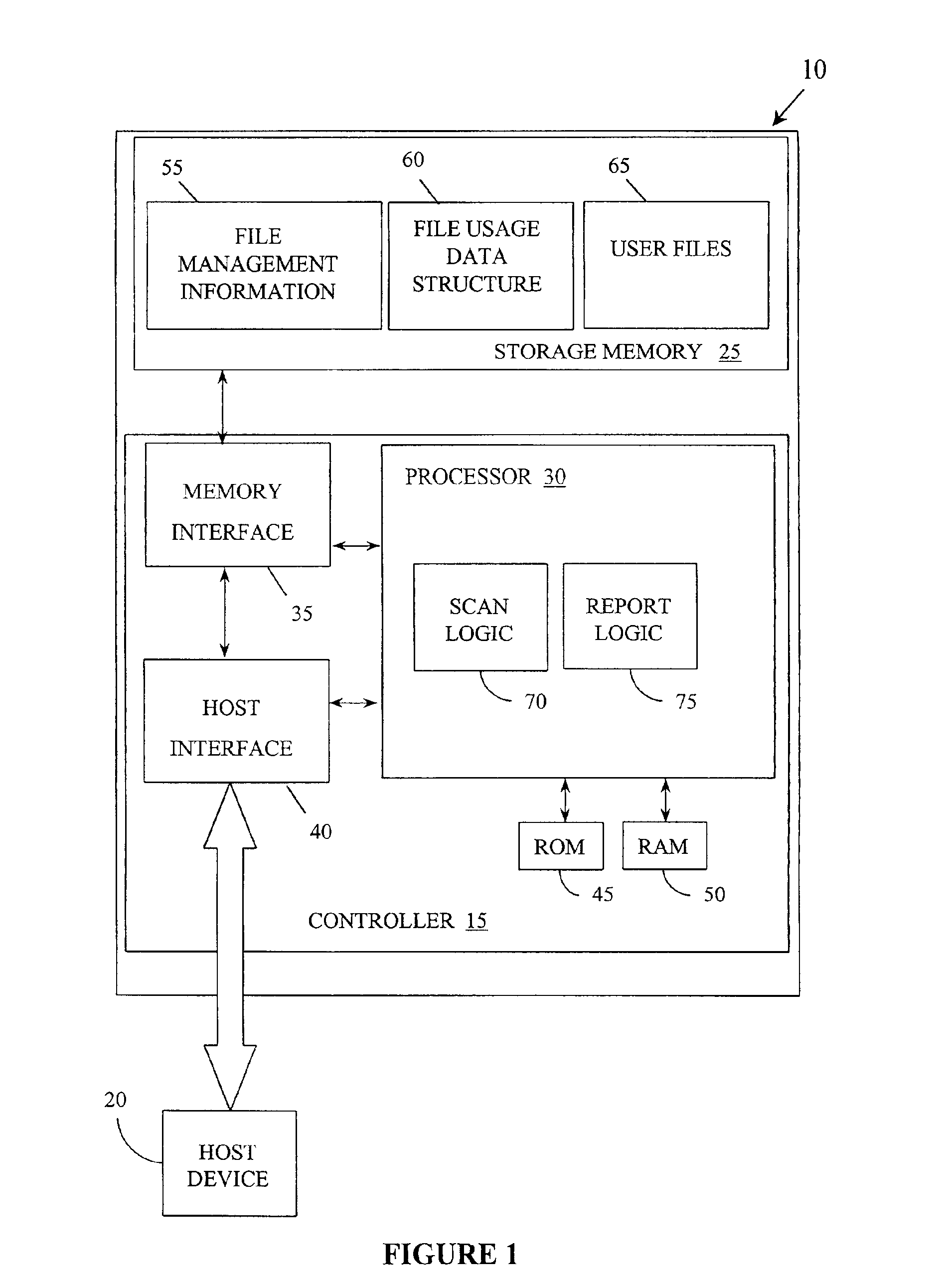 Removable data storage device having file usage system and method