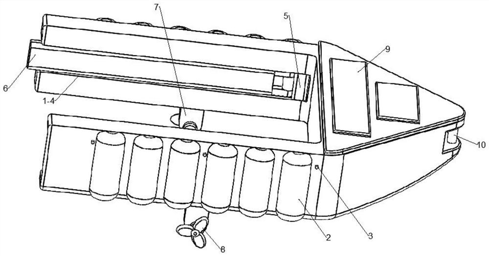 Buoy releasing device for hydrological monitoring