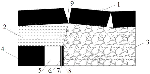 Stoping roadway gob-side entry retaining method suitable for liable-caving top plate