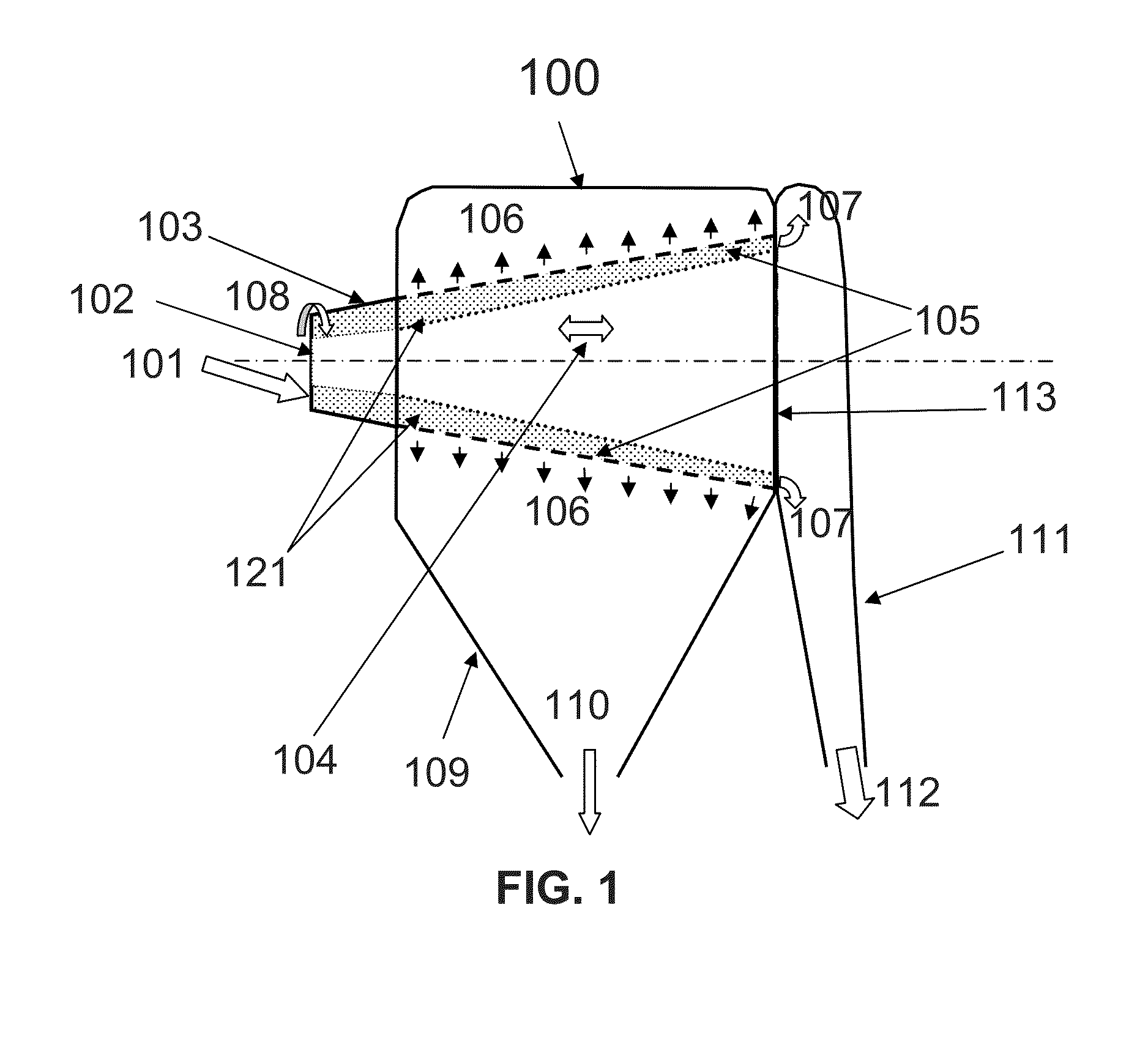 Centrifugal Size-Separation Sieve for Granular Materials