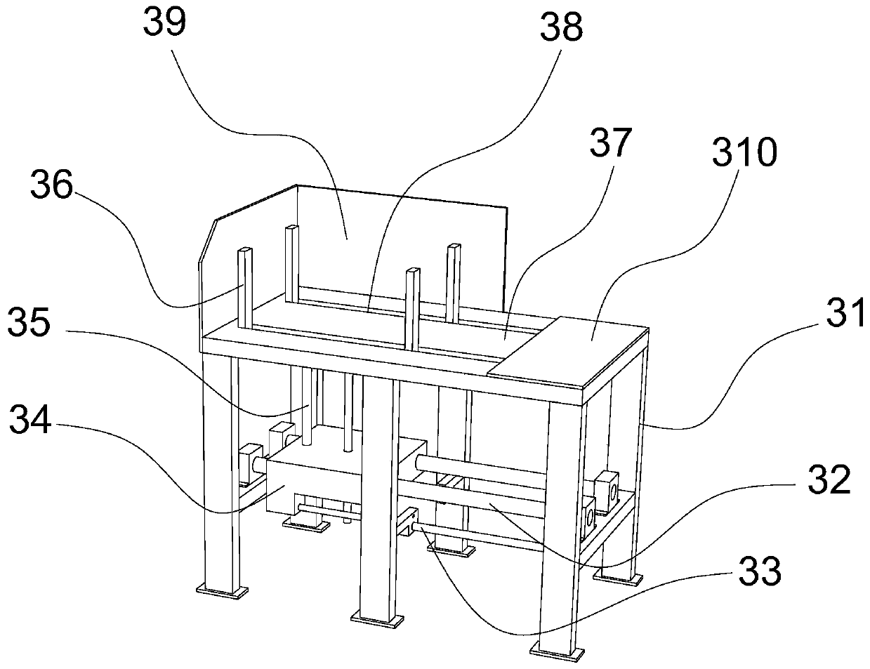 Mine powder valve bag feeding machine