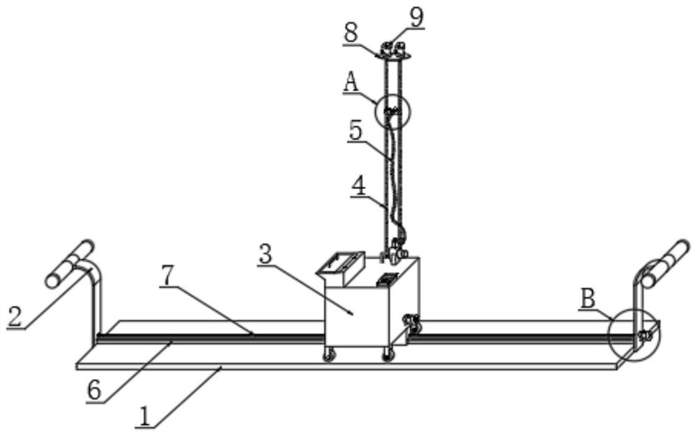 Automatic wall surface machining device for architectural decoration engineering