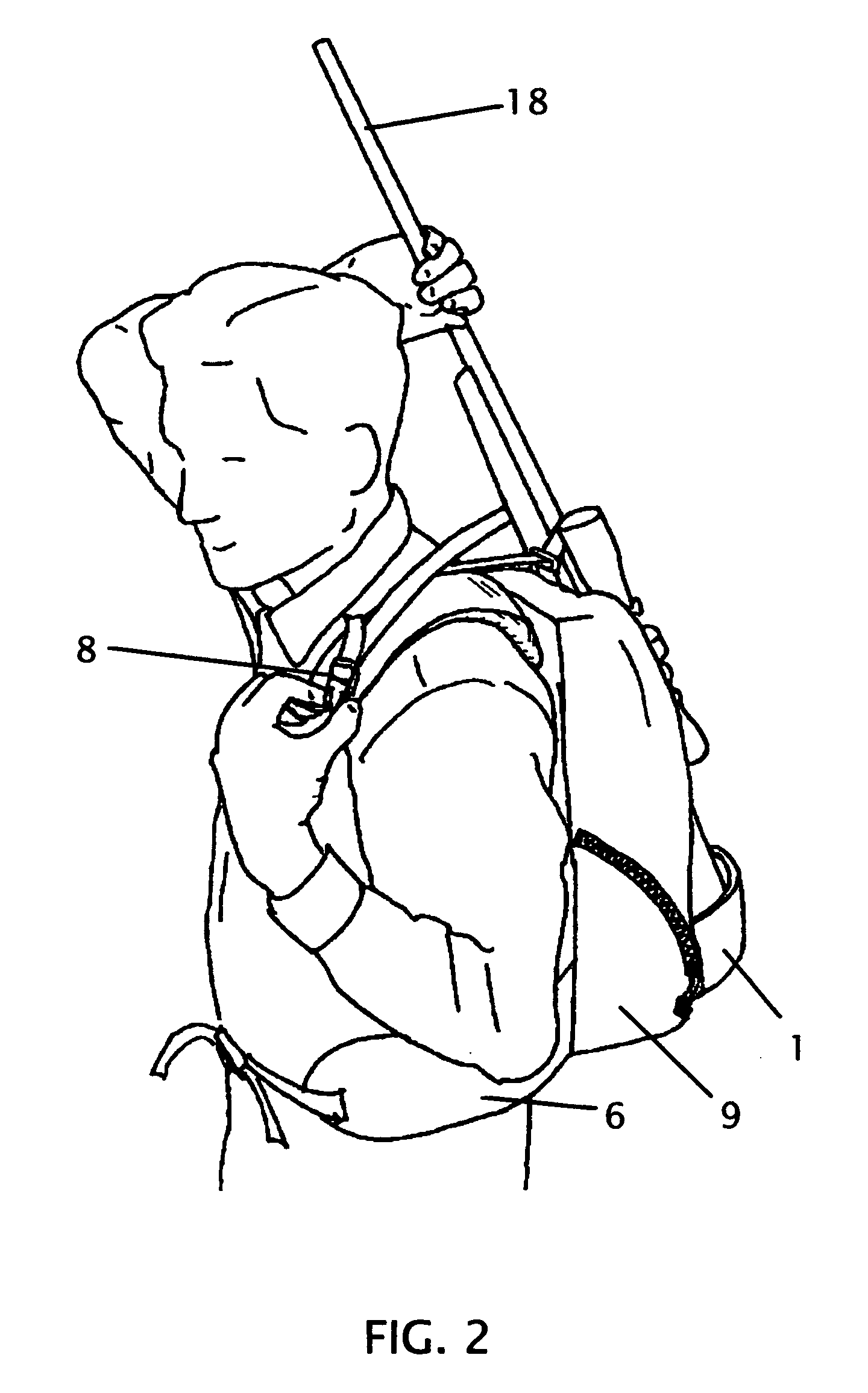 Backpack for carrying weapons