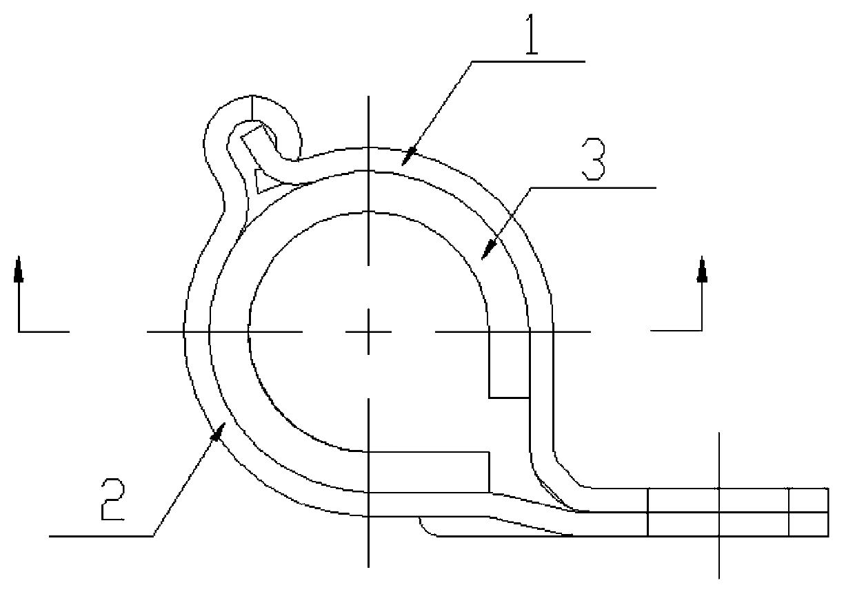 Metal liner clamping hoop