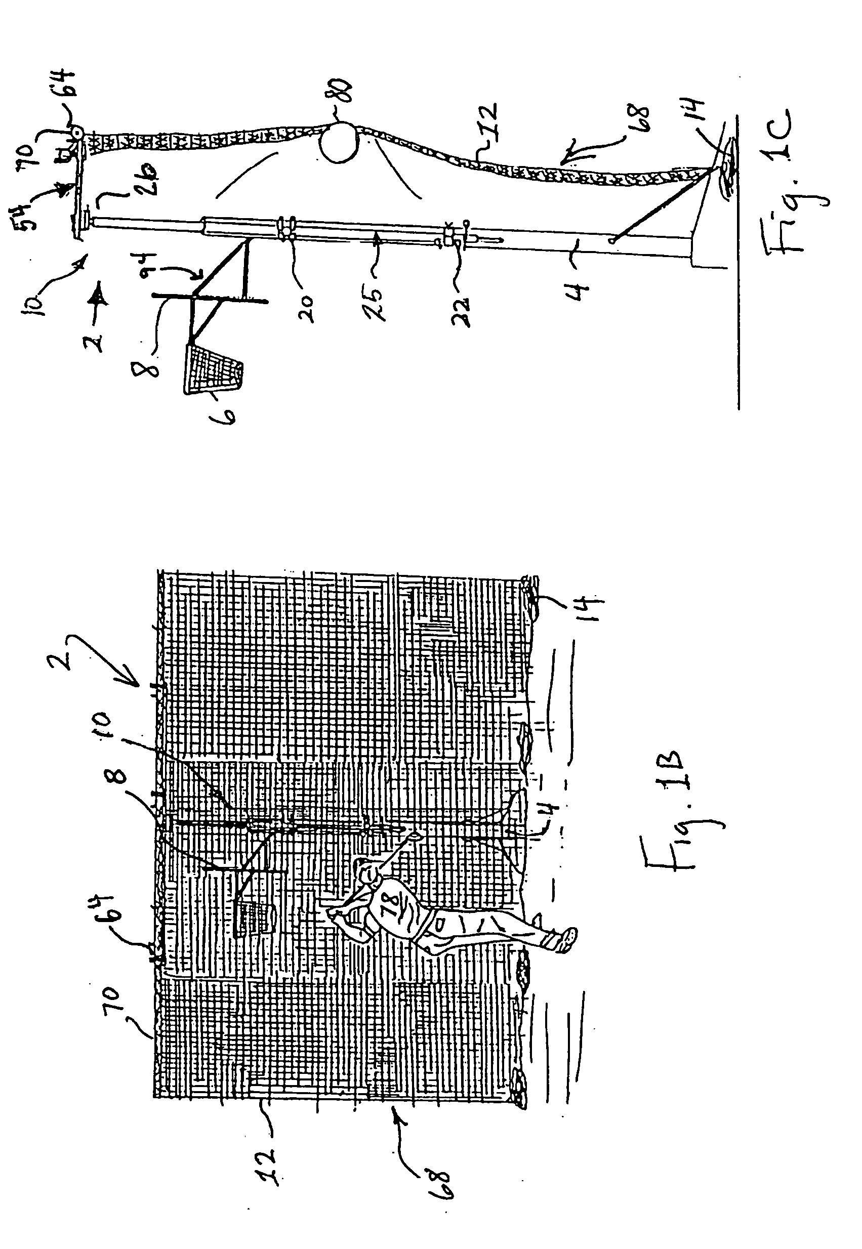 Universal, position-adjustable backstop net system