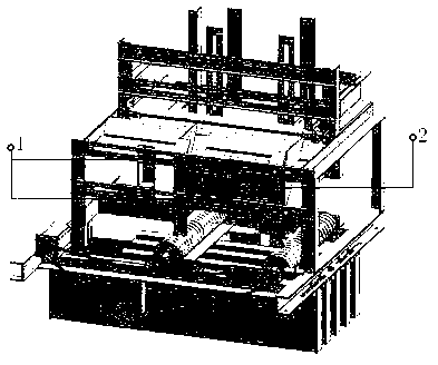 Cutting board spiral material dividing mechanism of automatic carton partition board insertion machine