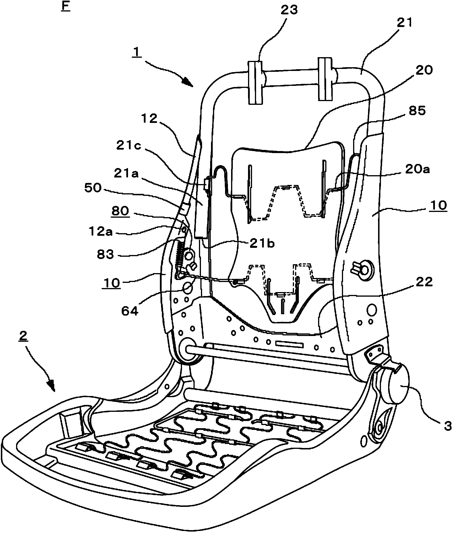 Mounting member, and seat equipped with airbag module