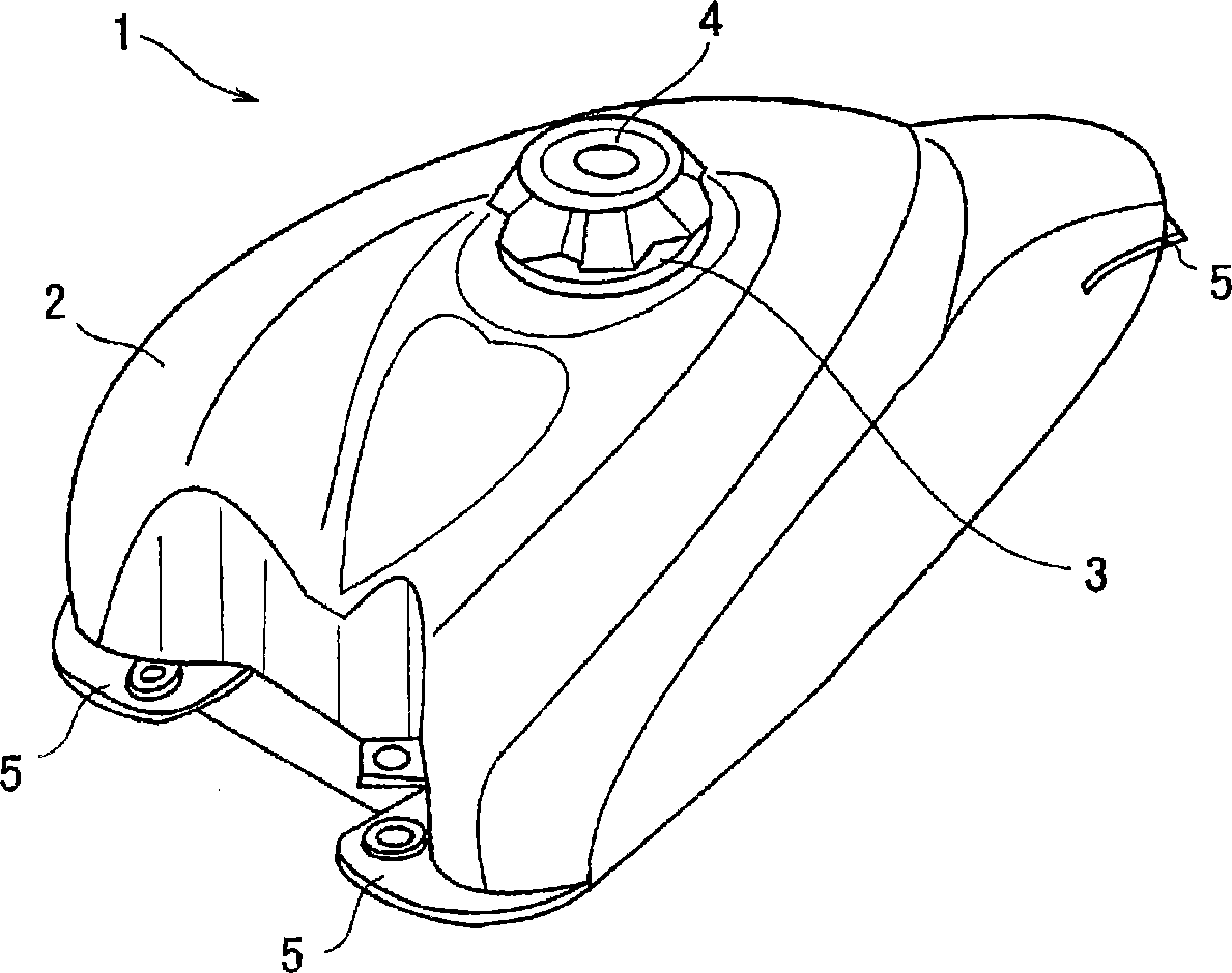 Fuel tank insert part weld molding method and fuel tank