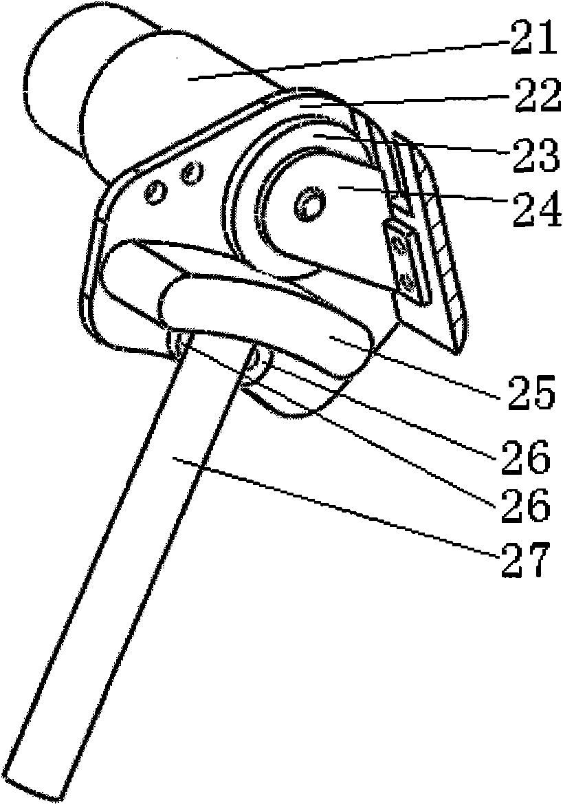 Centring gesture correcting member of full-position welding robot