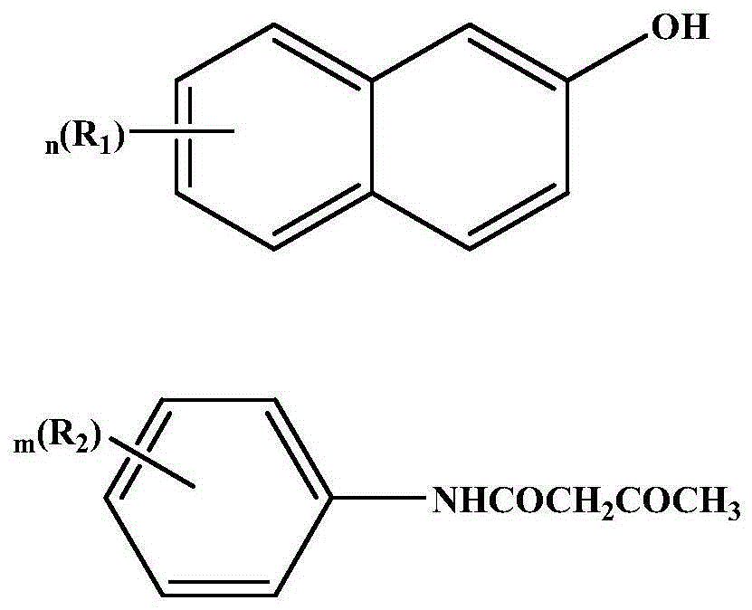 Method for continuously preparing azo pigment in branch spiral tube