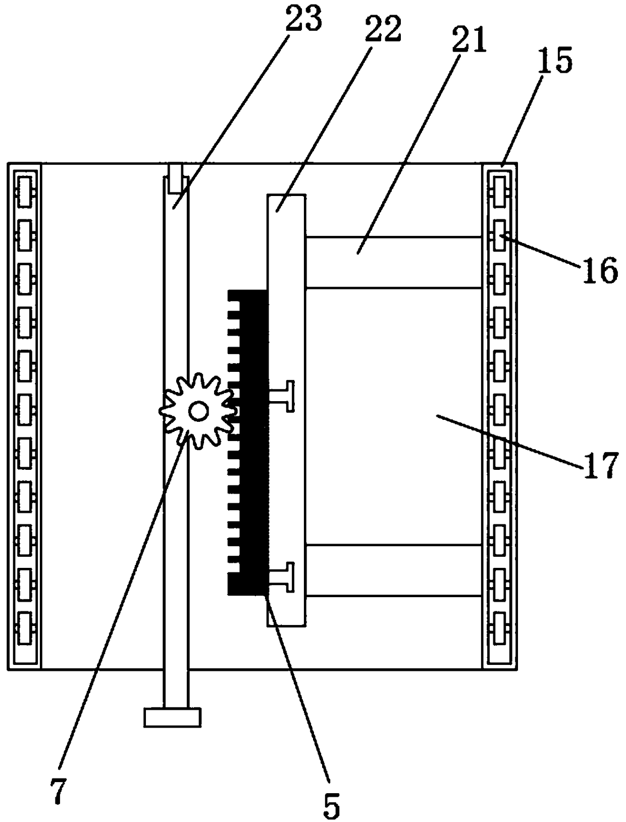 Adjustable water pump supporting device