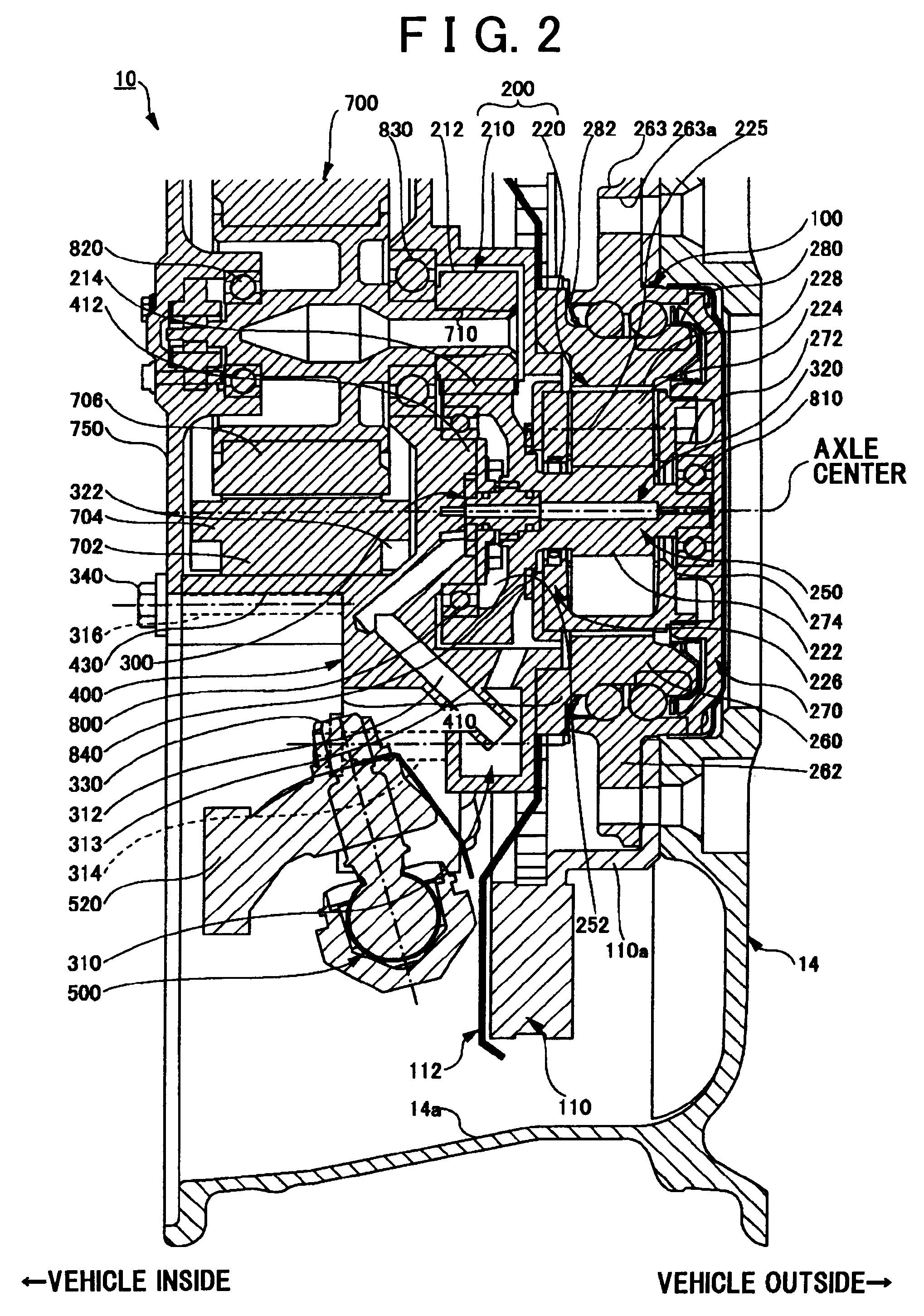 Wheel assembly with in-wheel motor