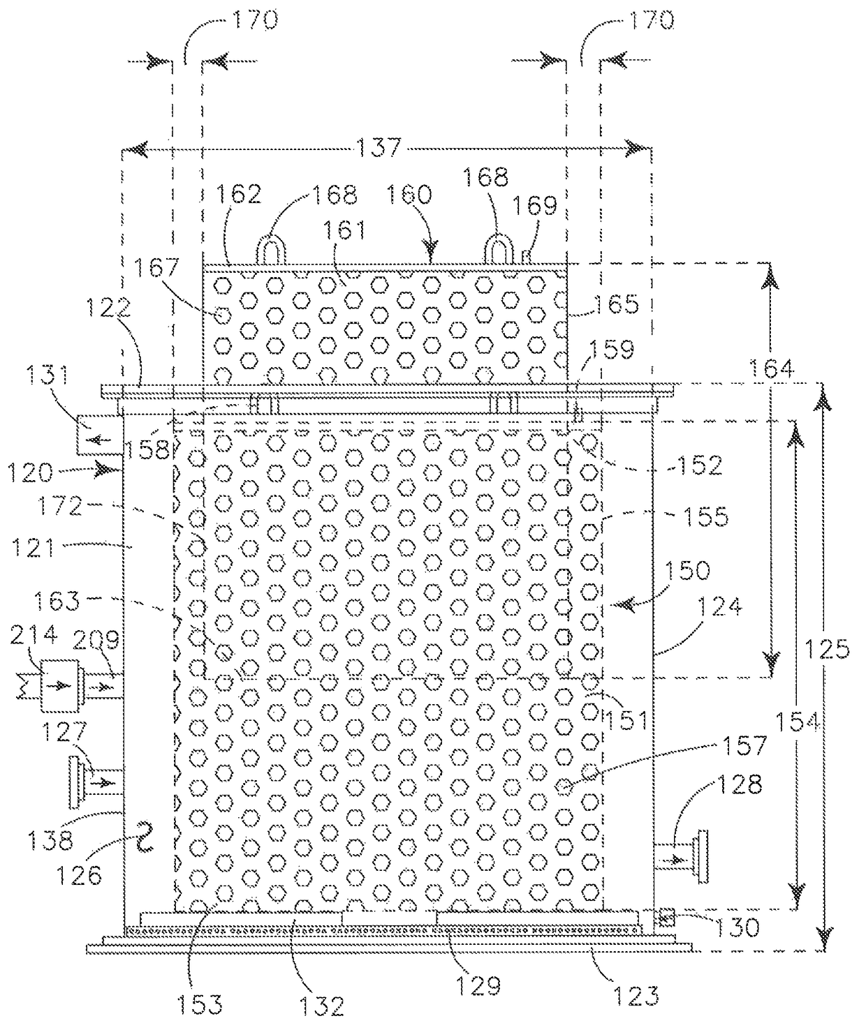 System for separating contaminants from fluids