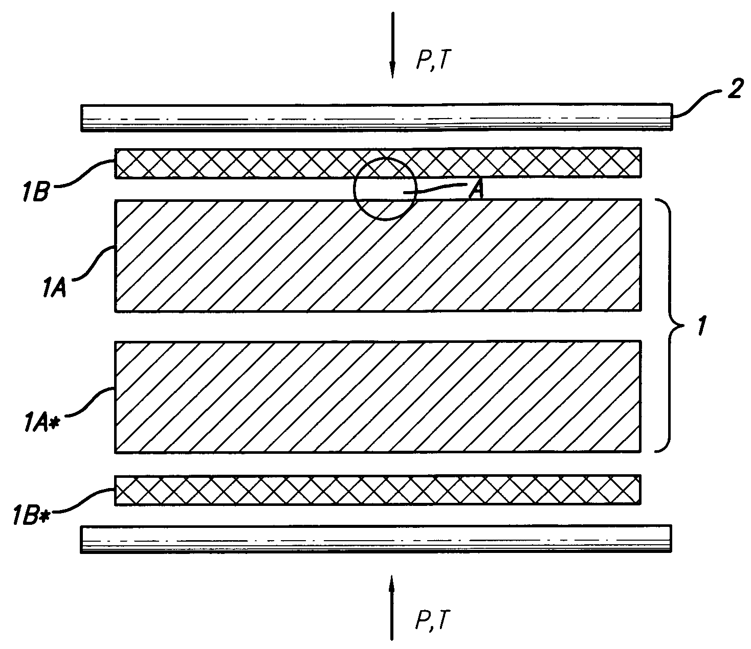 Method for the production of a multi-layer identity card of plastic