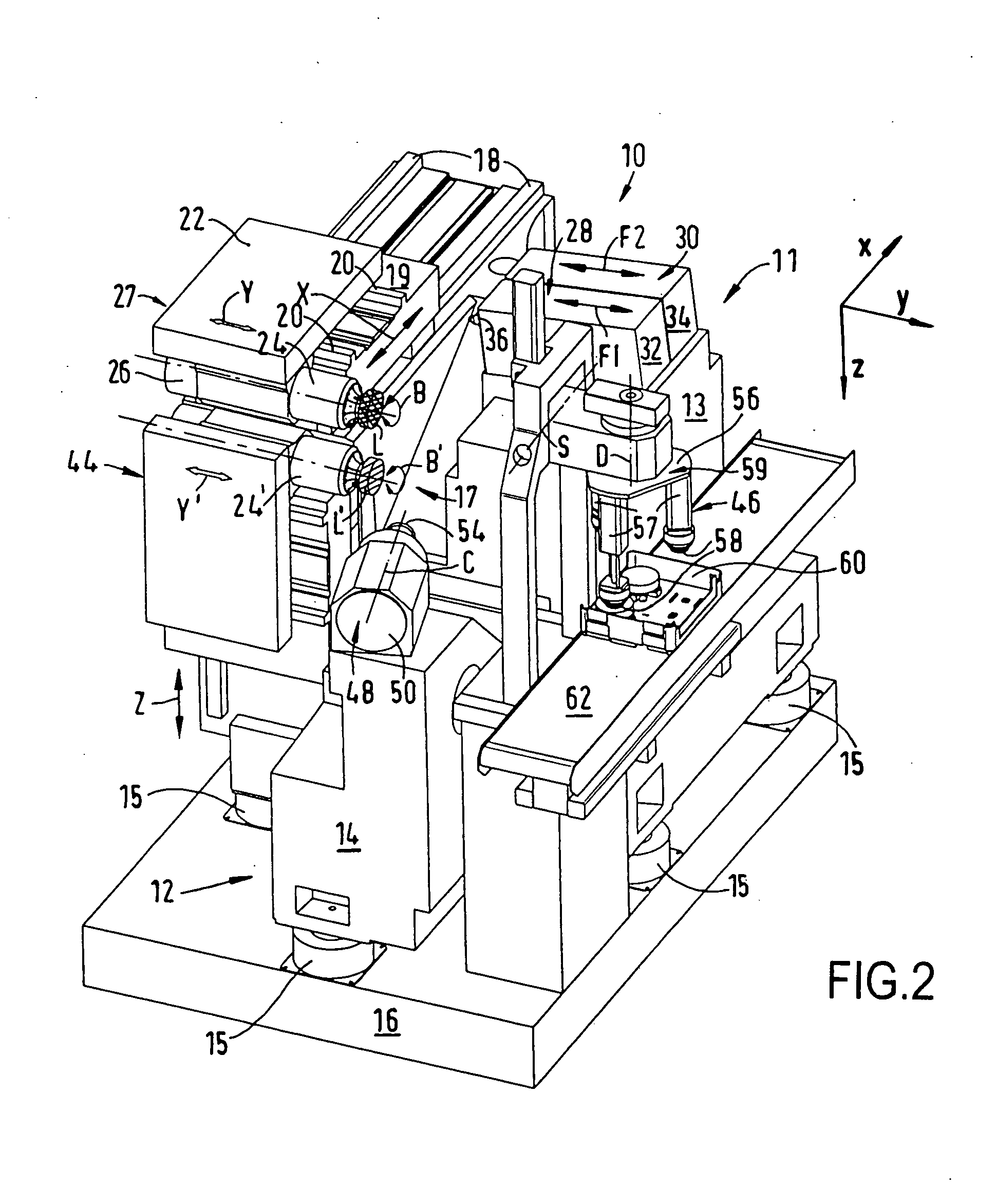 High-performance cutting and turning machine and method for machining particularly spectacle lenses