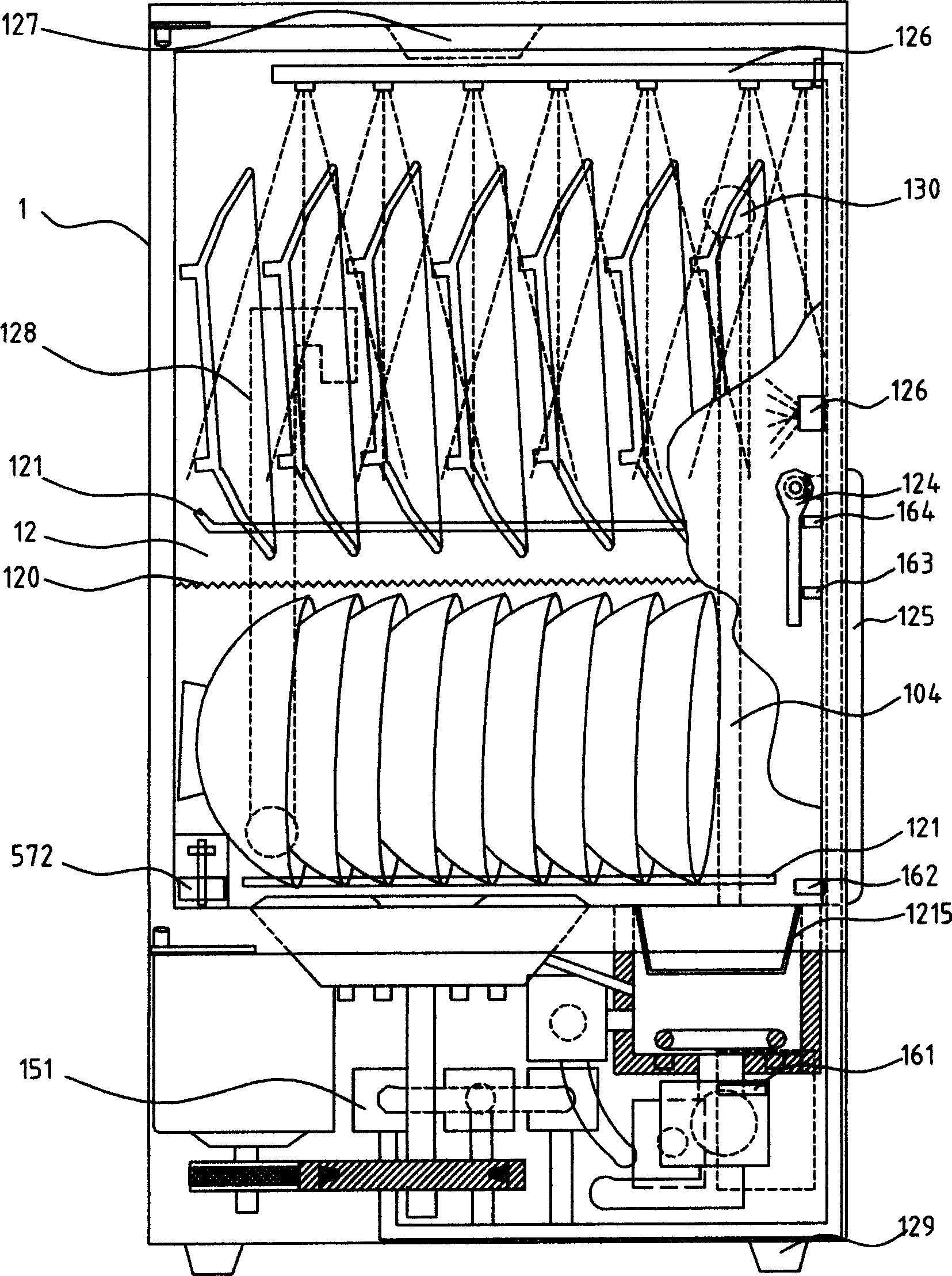 Domestic split dish-washing machine