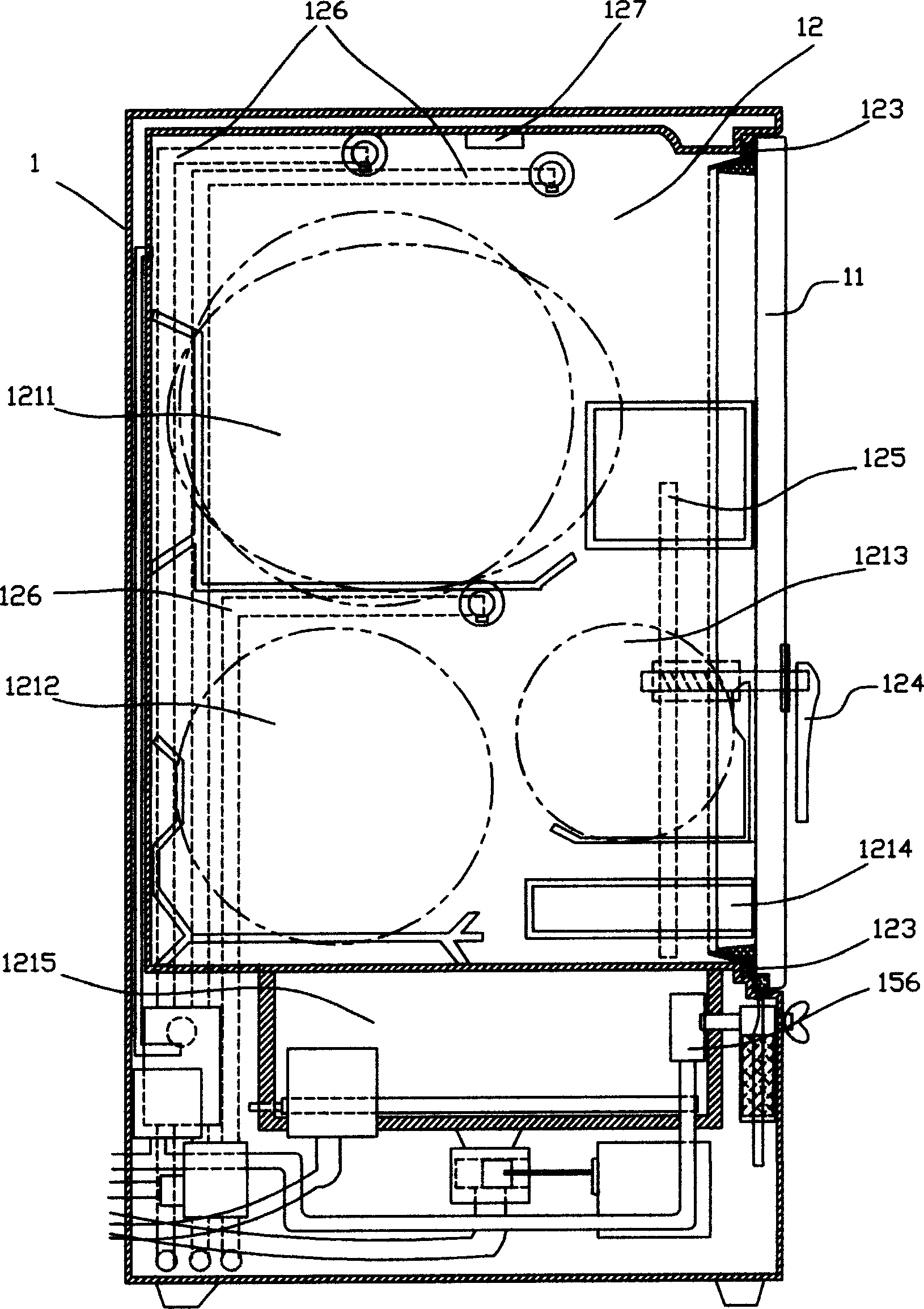 Domestic split dish-washing machine