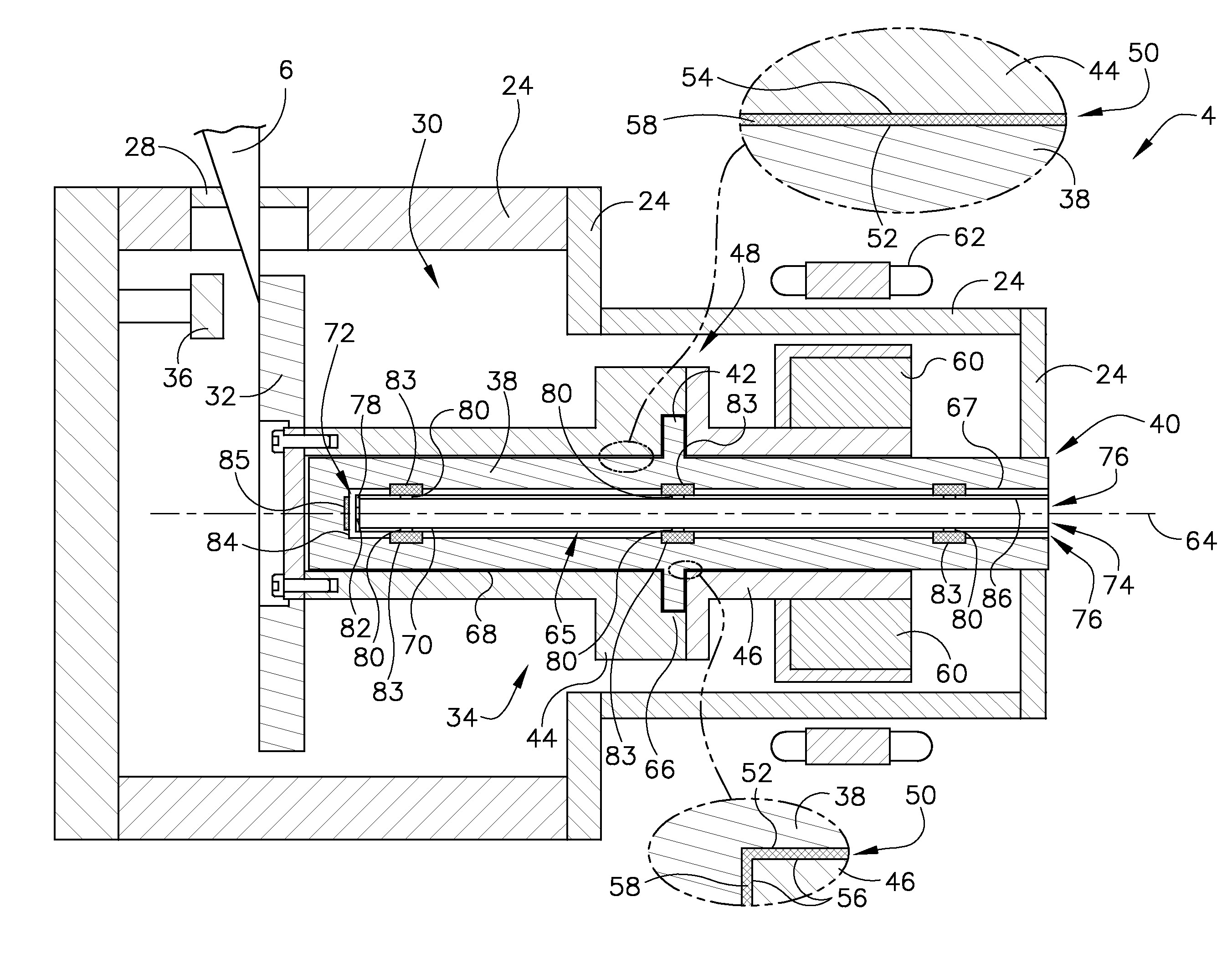 Apparatus and method of cooling a liquid metal bearing in an x-ray tube