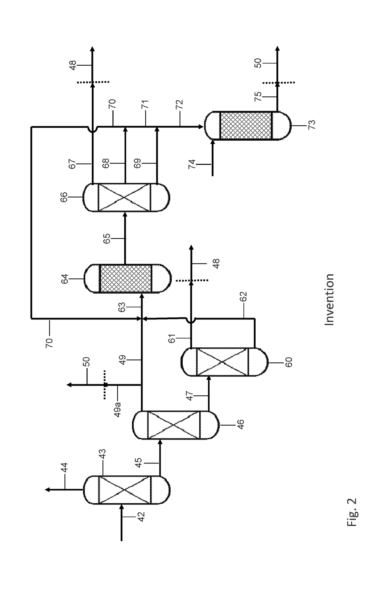 Process and plant for the recovery and utilization of higher olefins in the olefin synthesis from oxygenates