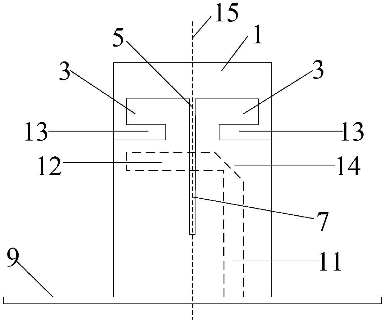 Millimeter wave printed dipole antenna array radiating element and array antenna