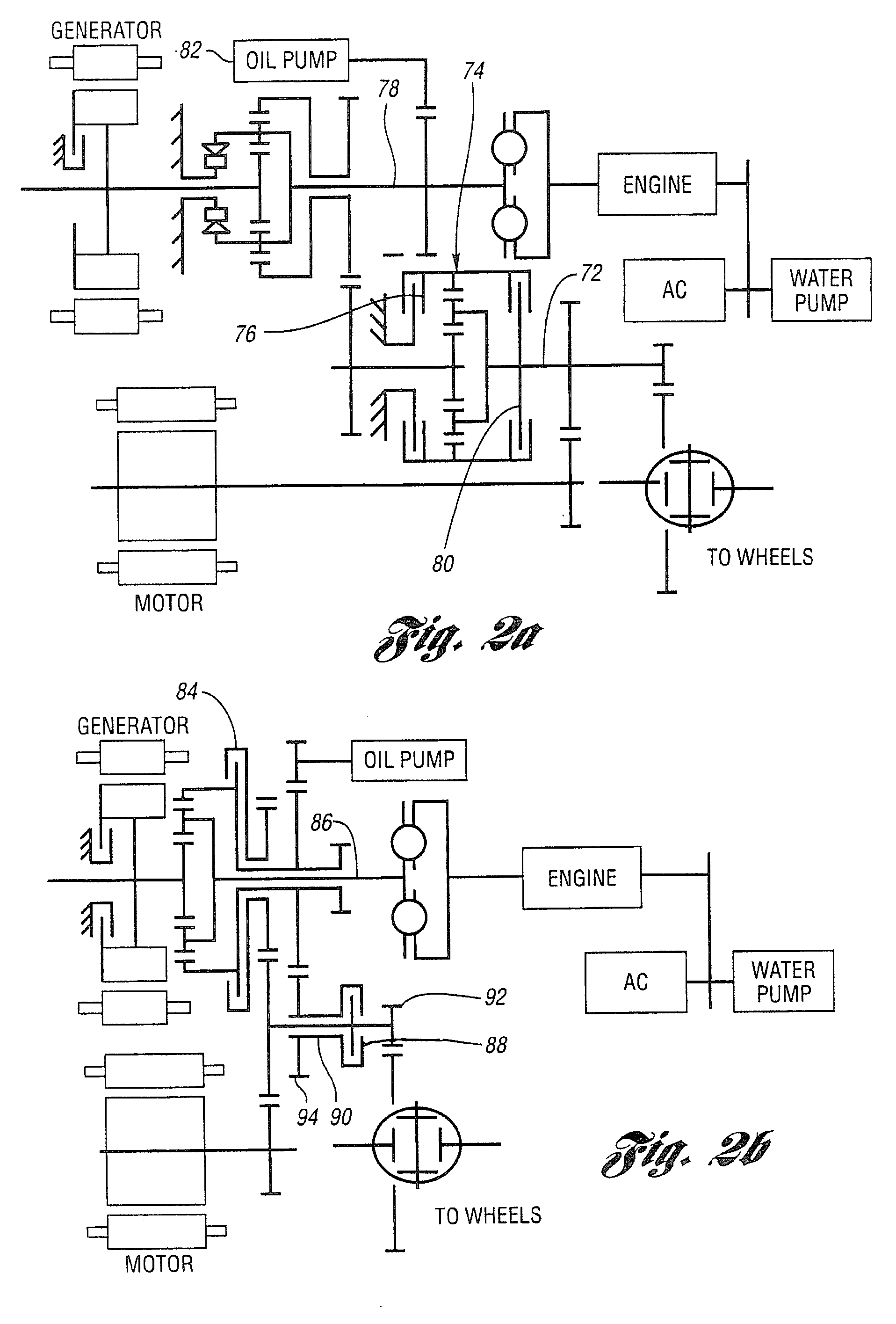 Transmission arrangements for hybrid electric vehicles