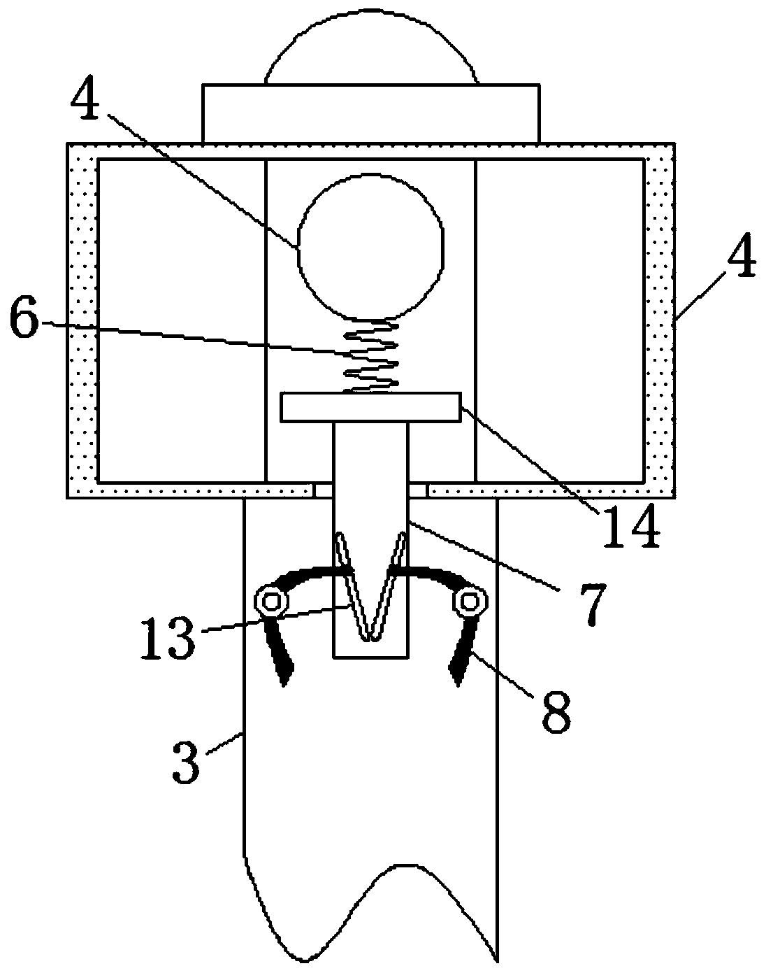 Urban environment detection device convenient to mount and dismount