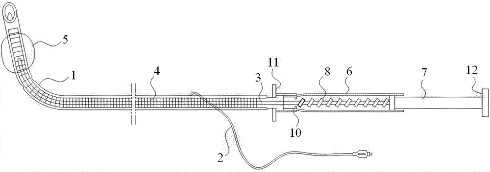 Adjustable reinforced tracheal catheter