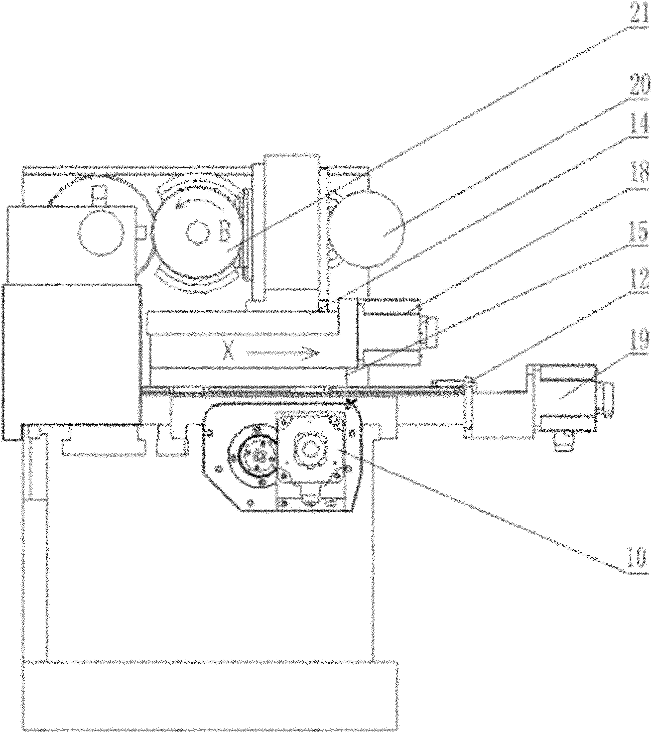 CNC (computerized numerical control) combined turning and grinding machine tool for four-linkage enveloping worms and processing method thereof