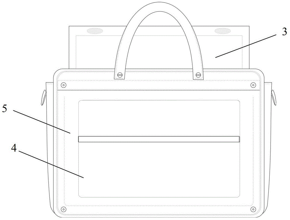 Handbag with display screen